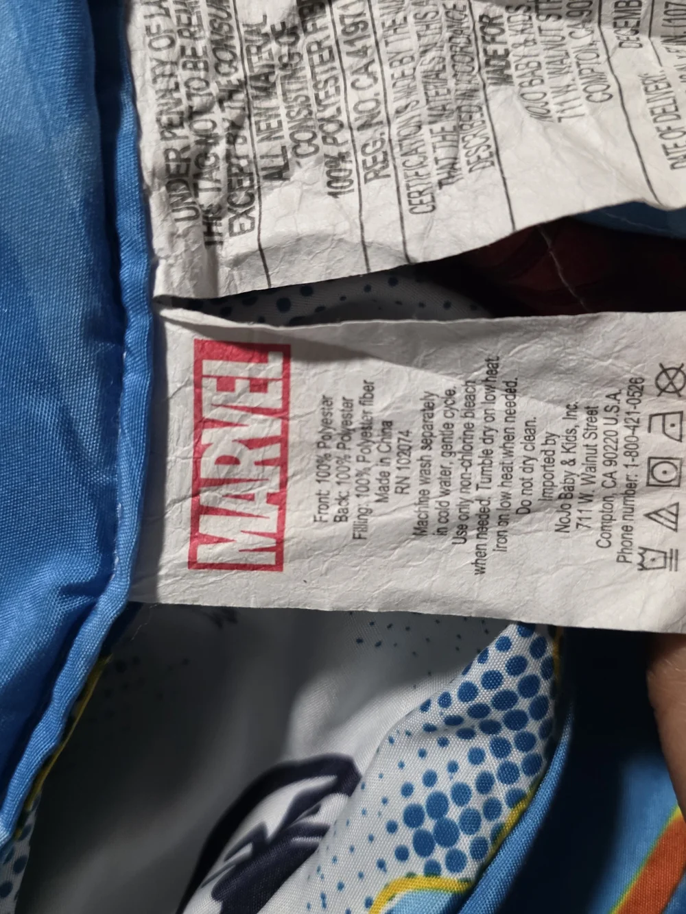 Marvel Blue and Red Spider-Man Kids Comforter